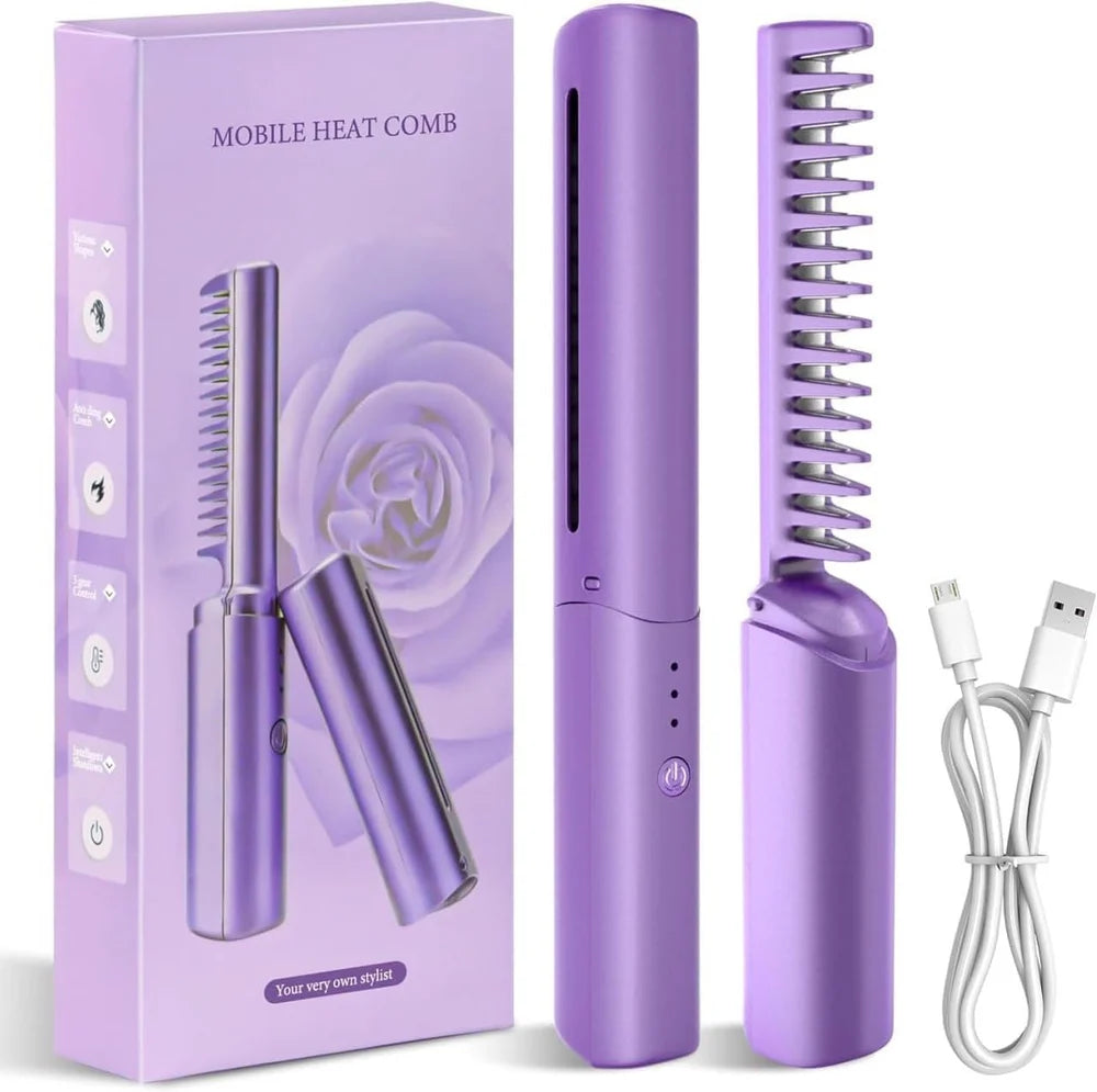 HAIR STRAIGHTENER MOBILE HEAT COMB